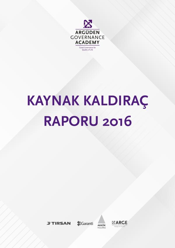 2016 Kaynak Kaldıraç Raporu